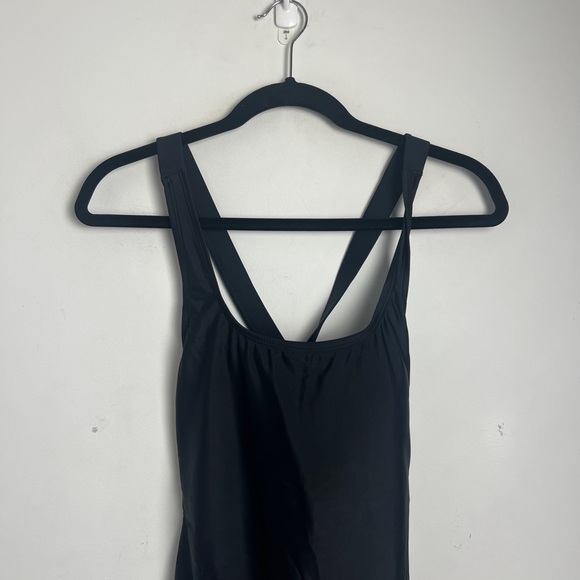NEW Quince Women's Large Black Italian Cross-Back One-Piece Swimsuit UPF 50 - Picture 10 of 12